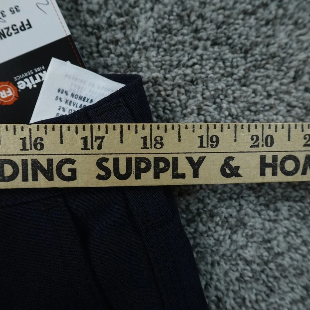NEW Workrite FR Pants Mens 35X32 Blue Fire Flame Resistant Nomex Aramid Work
